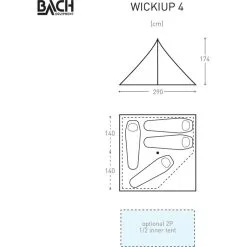 Bach Tent Wickiup 4 -Outwell Butikk bach tent wickiup 4