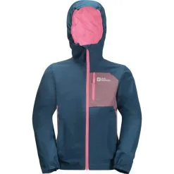 Jack Wolfskin Kids' Active Hike Jacket 2 Jack Wolfskin Kids' Active Hike Jacket -Outwell Butikk jack wolfskin kids active hike jacket dark blue purple 2