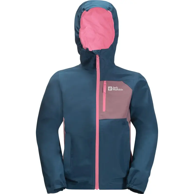 Kids' Active Hike Jacket Jack Wolfskin Kids' Active Hike Jacket -Outwell Butikk jack wolfskin kids active hike jacket dark blue purple 2