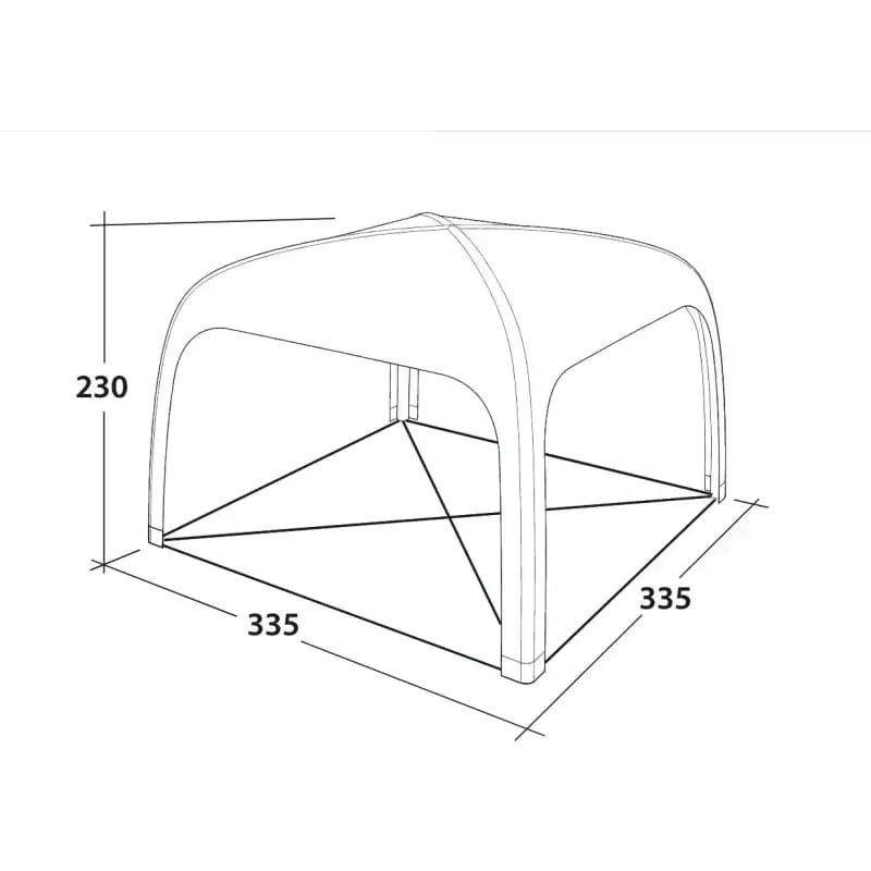 Air Shelter Outwell Air Shelter -Outwell Butikk outwell air shelter black grey 3