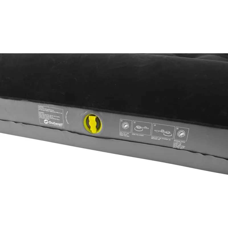 Classic with Pillow & Pump Double Outwell Classic With Pillow & Pump Double -Outwell Butikk outwell classic with pillow pump double black grey 3