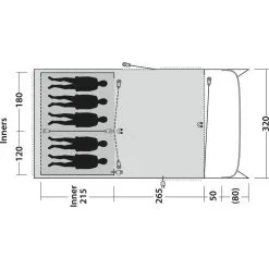 Outwell Greenwood 5 -Outwell Butikk outwell greenwood 5 dark leaf 2