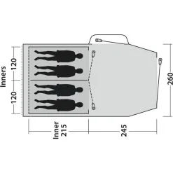 Outwell Springwood 4SG -Outwell Butikk outwell springwood 4sg blue 2