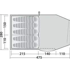 Robens Double Dreamer 5 -Outwell Butikk robens double dreamer 5 sand green 12